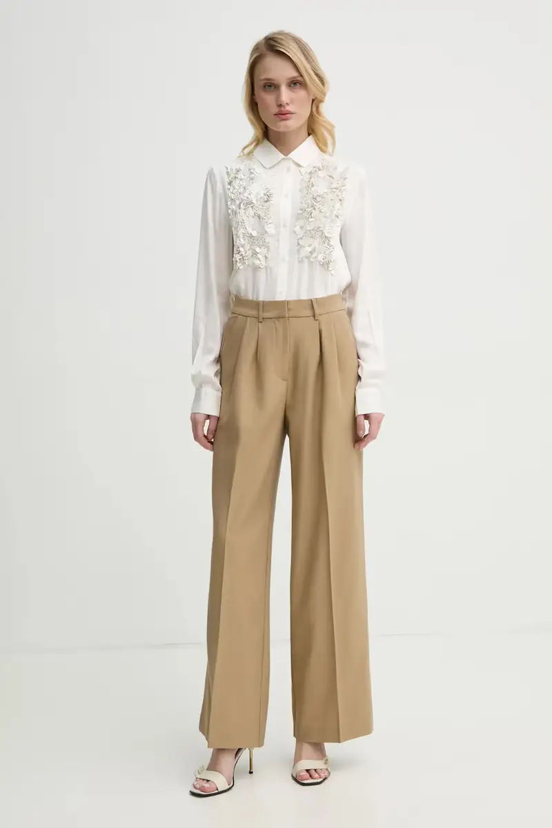 pantaloni Mille donna colore verde 2252162151 miniatura 2