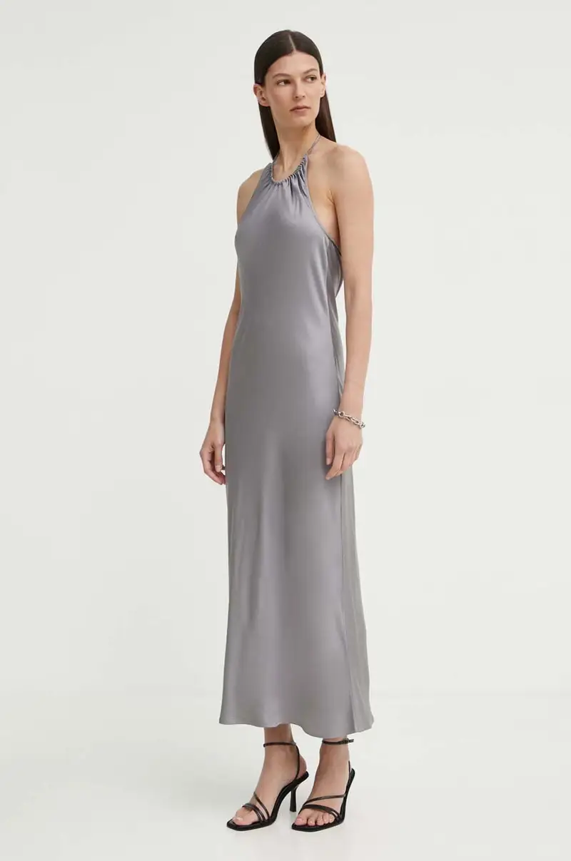 vestito 2ND Alba TT - Fluid Satin colore grigio 2244127222