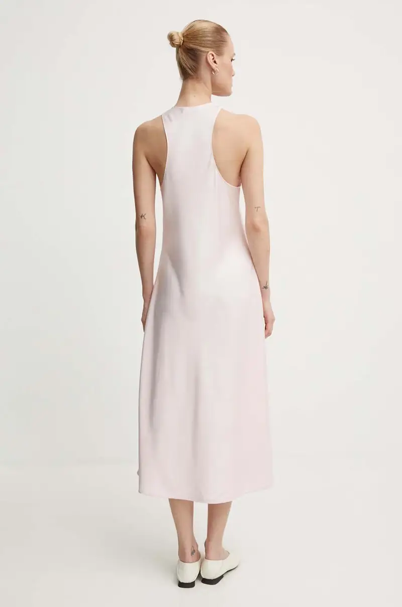 vestito Amalian - Heavy Satin colore rosa 2244125279 miniatura 3