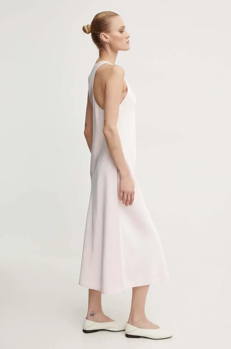 vestito Amalian - Heavy Satin colore rosa 2244125279 miniatura 4