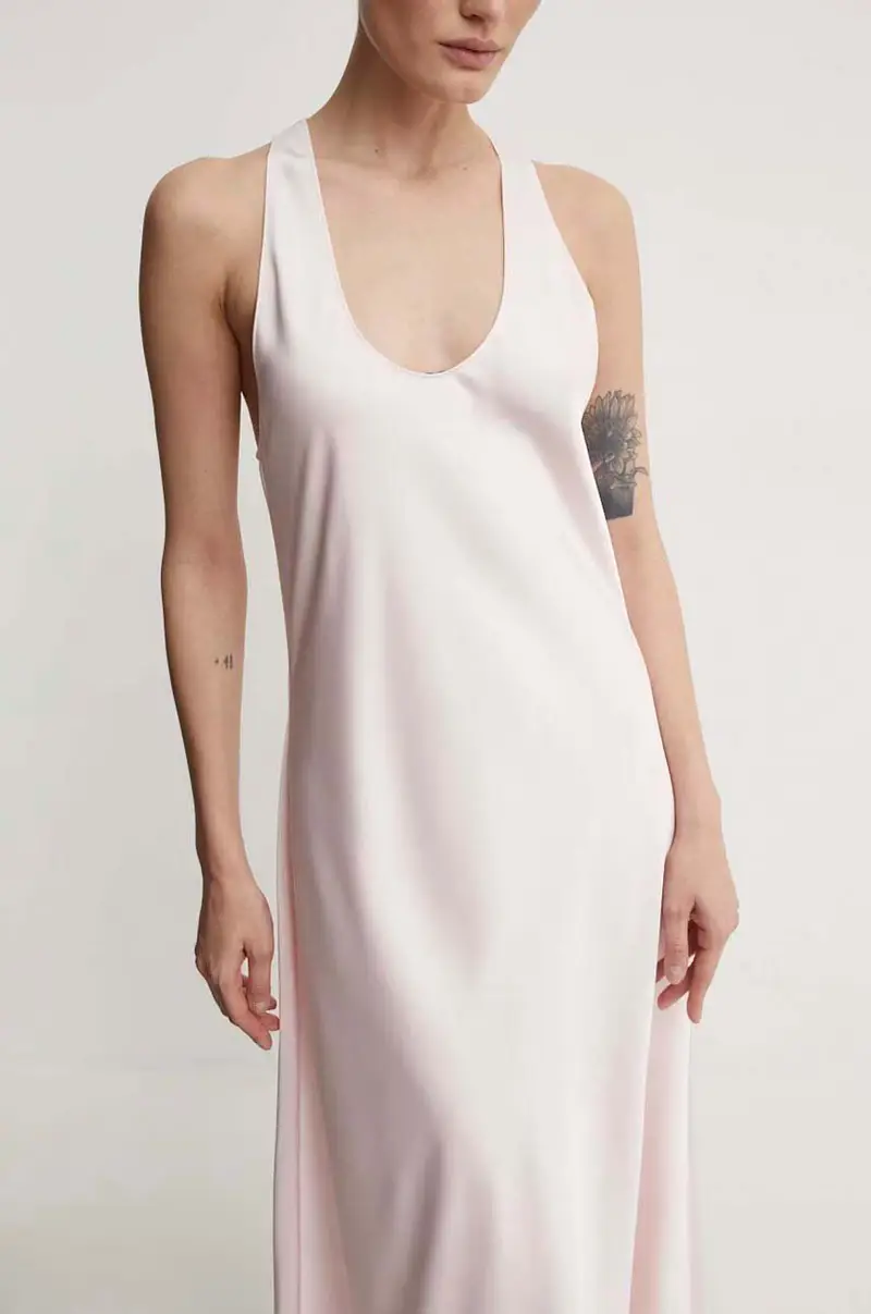 vestito Amalian - Heavy Satin colore rosa 2244125279