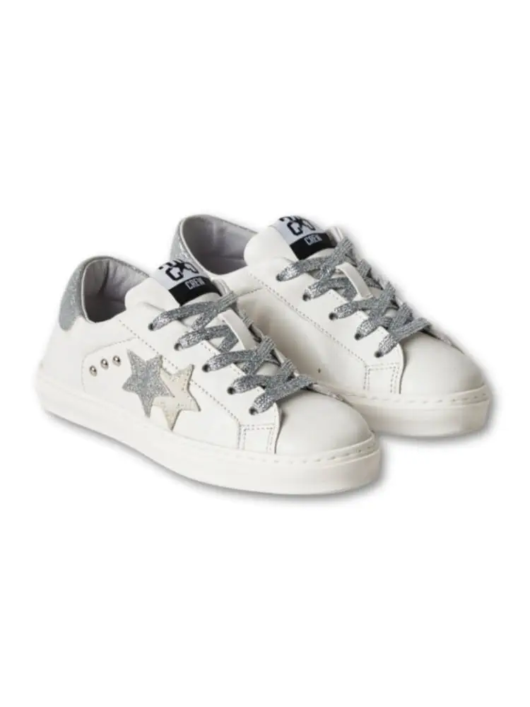 scarpe bianche donna dettagli silver miniatura 2