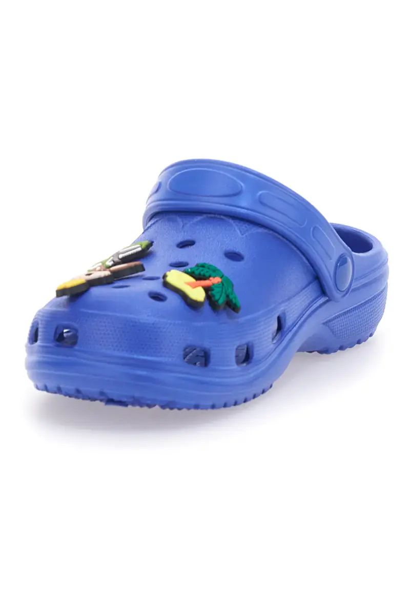Ciabatte Clog blu con applicazioni dinosauri 2T2L 726 [BLUE] miniatura 3