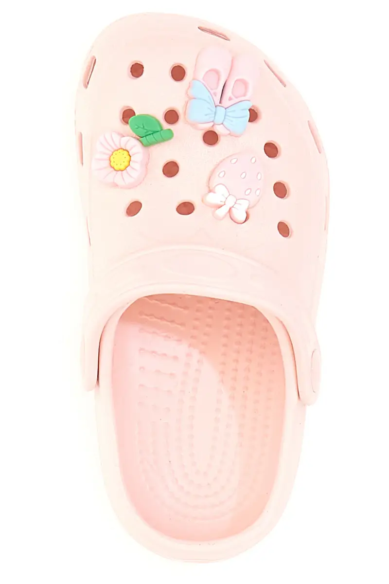 Ciabatte Rosa Traforate con Charms Applicati 2T2L 18512 [ROSA] miniatura 3