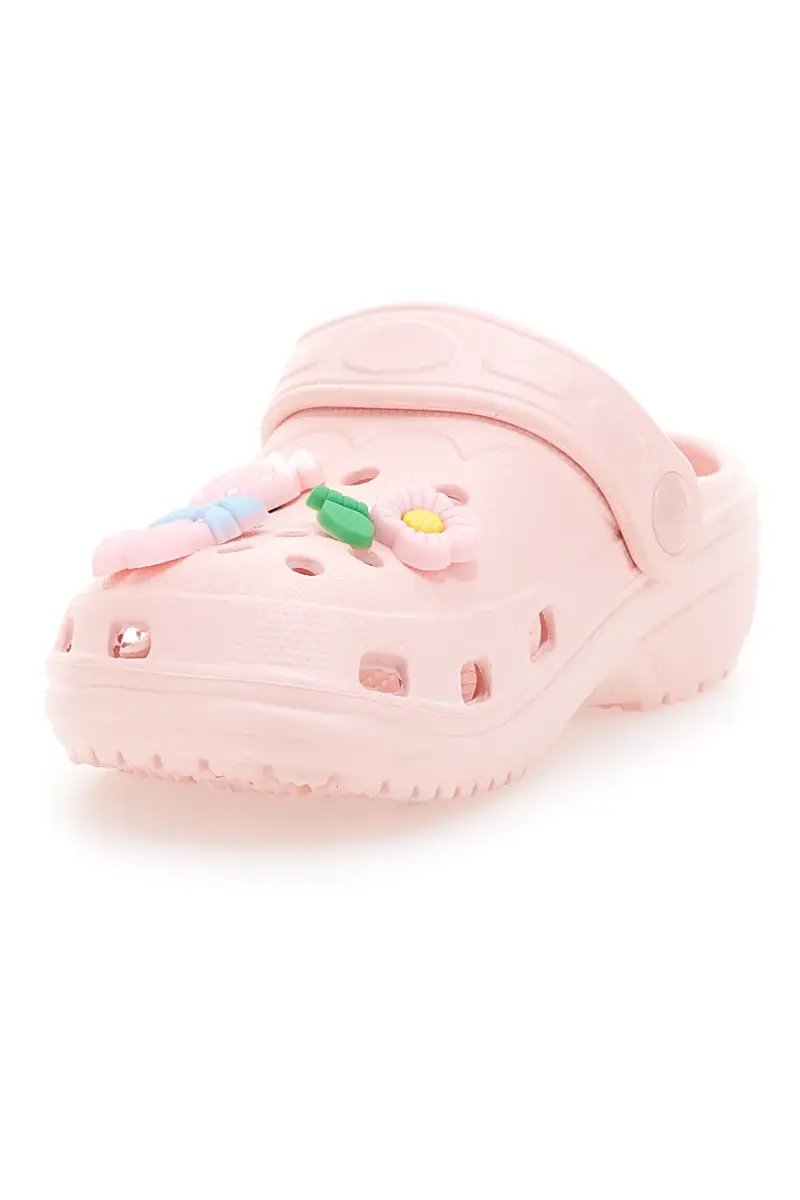 Ciabatte Rosa Traforate con Charms Applicati 2T2L 18512 [ROSA] miniatura 3