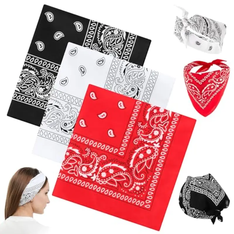 BRAND BANDANA UOMO E DONNA Paisley Multicolore