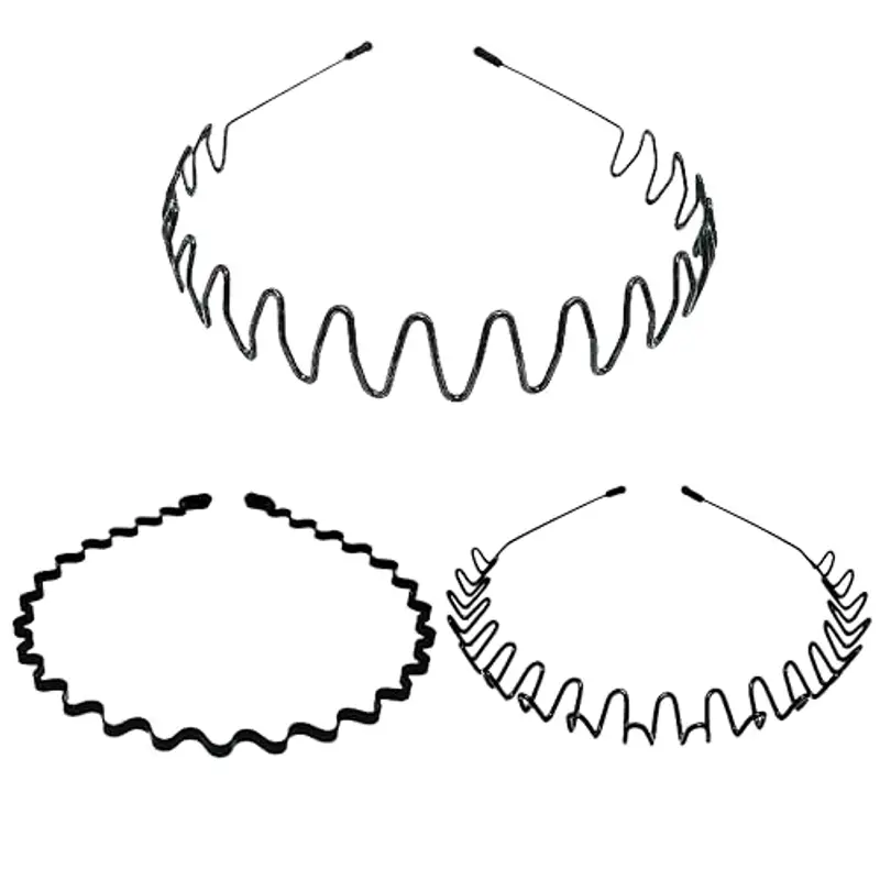 Nokwocy Fasce per capelli Uomo Nero 948102