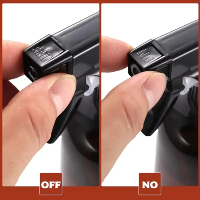 3 Pz 500ml Spruzzino Nebulizzatore Piante, Spruzzino per Piante Nebulizzatore Acqua, Bottiglie Flacone Spray Vuoto, Empty Spray Bottles Plastica Grilletto Spruzzatore per Pulizia Giardino(Marrone) miniatura 3