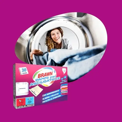 30 Panni Profumati per Asciugatrice – Con Ammorbidente - Formula Anti-Pelucchi - Morbidezza e Freschezza per il Bucato miniatura 2