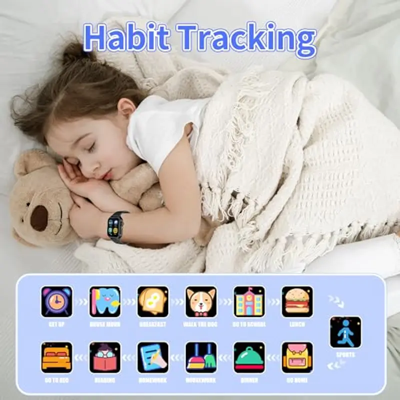 Moikmlih Smartwatch Bambina Nero 1911890 miniatura 2