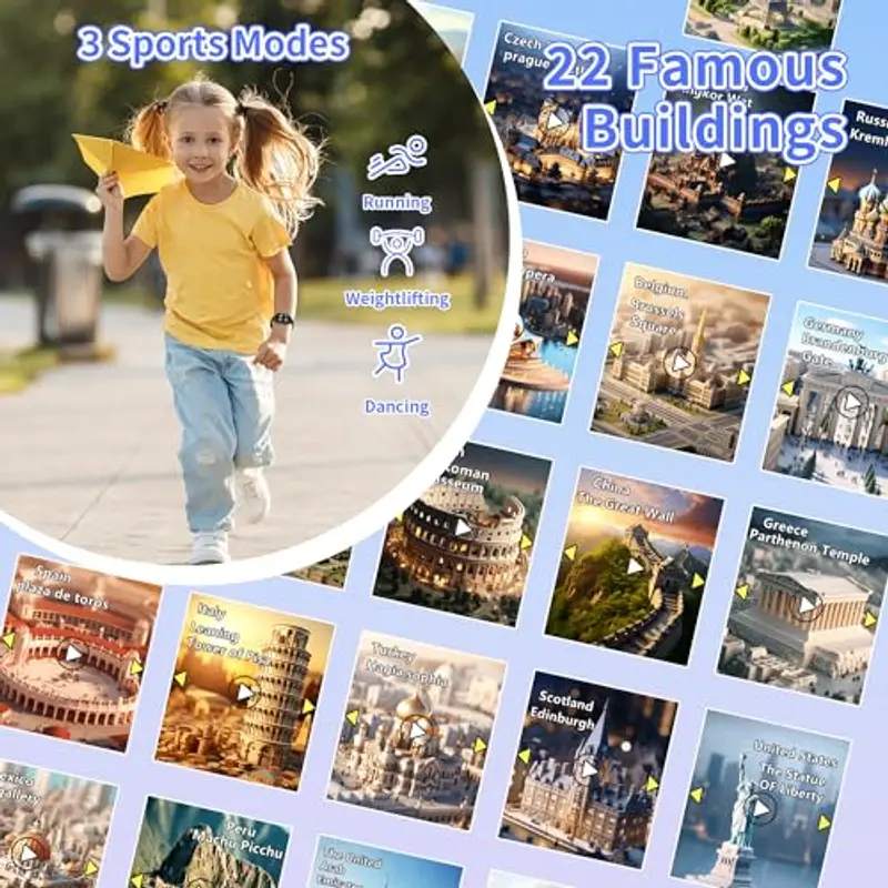 Moikmlih Smartwatch Bambina Nero 1911890 miniatura 3