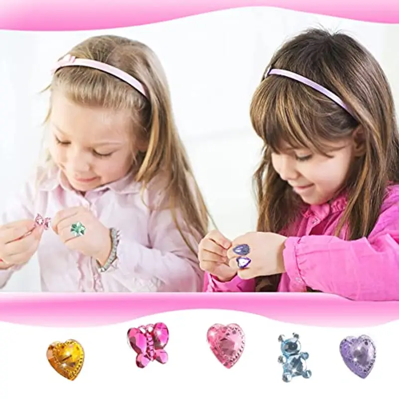 FANSEZQ Anelli Bambina Rosa 1608965 miniatura 2