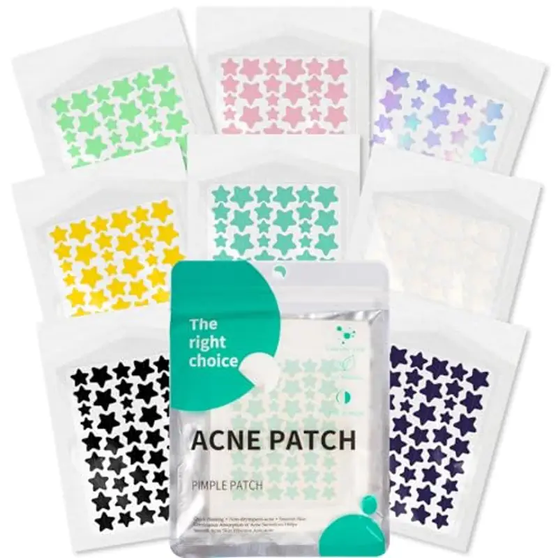 397 Pezzi Cerotti Brufoli, Invisibile Naturale Hydrocolloid Patch 2 in 1 Giorno e Notte Che Invisibile Patch Brufoli Assorbenti Impermeabile e Traspirante