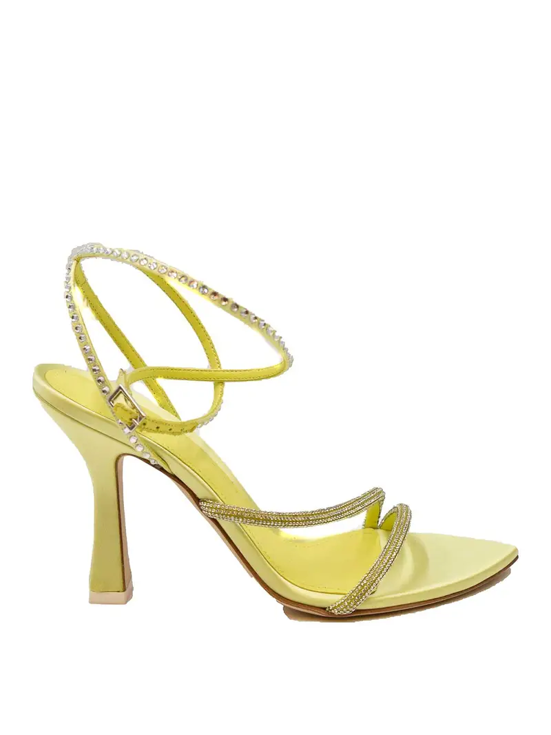 Sandali in pelle Giallo