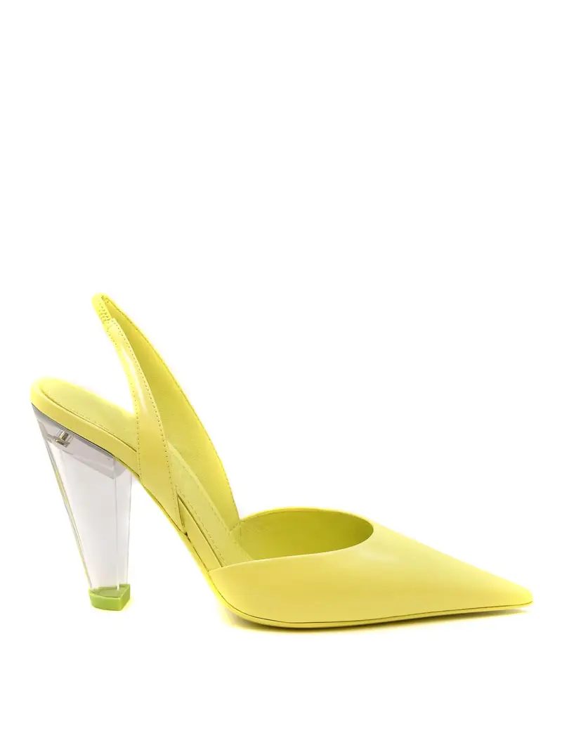 Sandali in pelle Giallo
