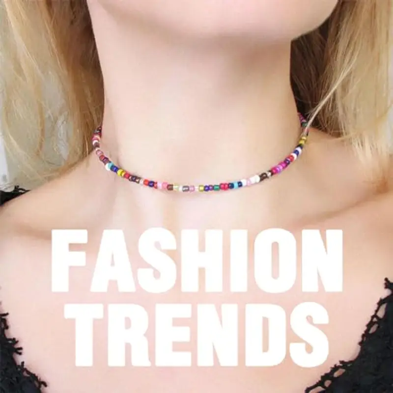 4 Pezzi Collana Surfer Girocollo di Perline Boho Gioielli in Vinile Africano, per Donne, Ragazze, Vacanza miniatura 2