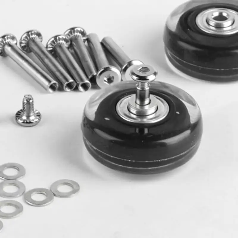 4 Pezzi Ruote di Ricambio per Valigie, 50x18mm Ruote Valigia Ricambio, Valigia Ruote di Ricambio di Ruote miniatura 3