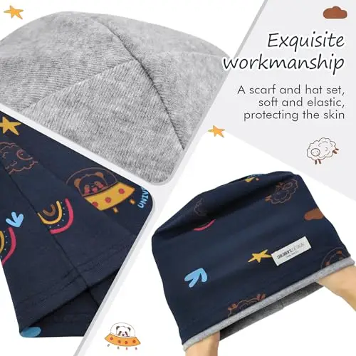 4 sciarpe per bambini, per bambini, ragazzi, ragazze, scaldacollo, scaldacollo, scaldacollo, scaldacollo, scaldacollo miniatura 3