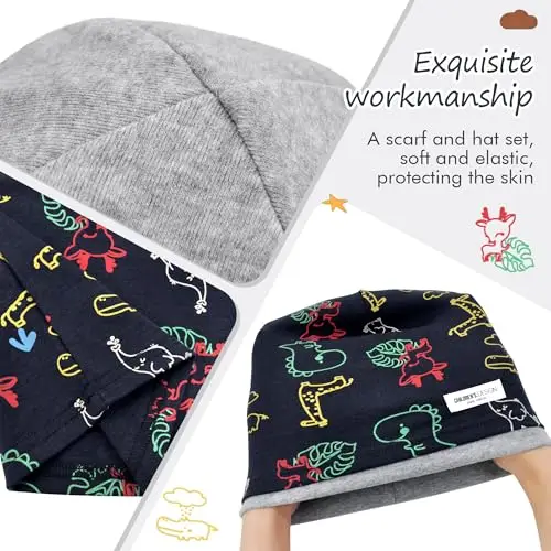 4 sciarpe per bambini, per bambini, ragazzi, ragazze, scaldacollo, scaldacollo, scaldacollo, scaldacollo, scaldacollo miniatura 3