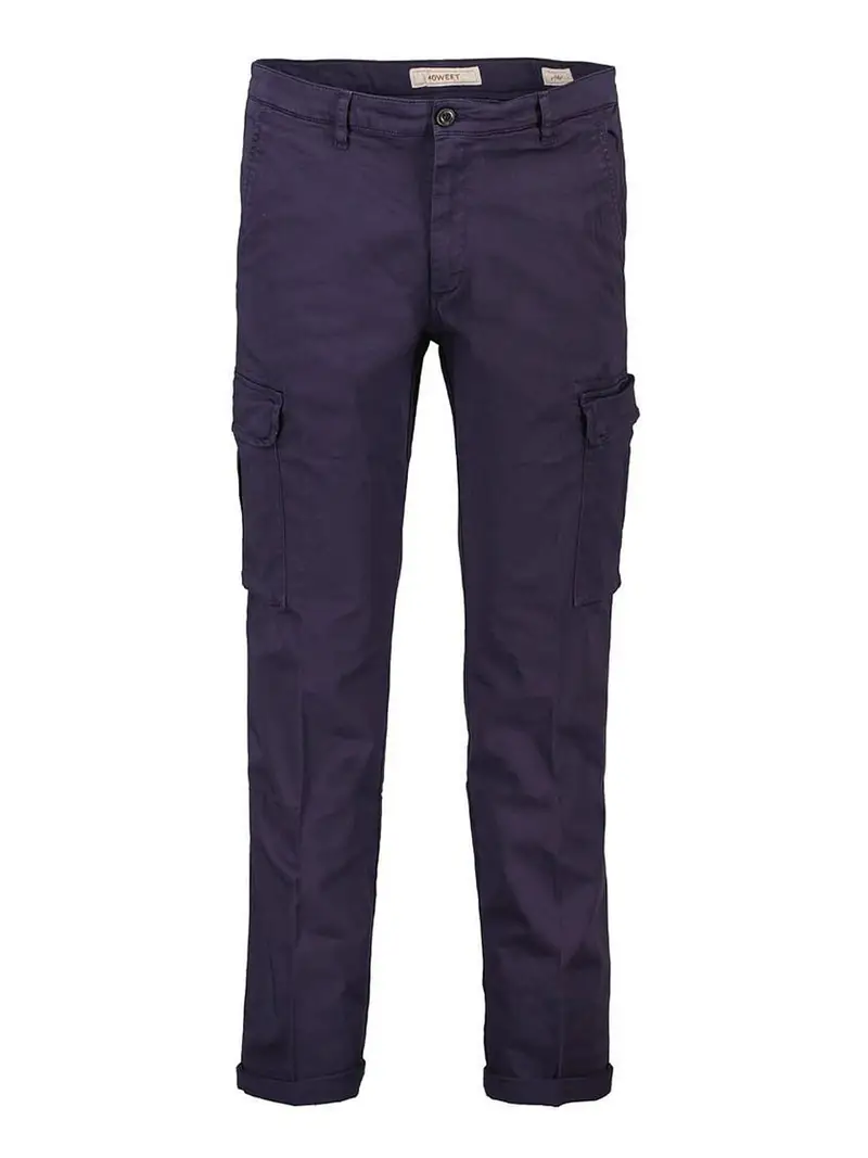 pantalone cargo 40weft da uomo - blu