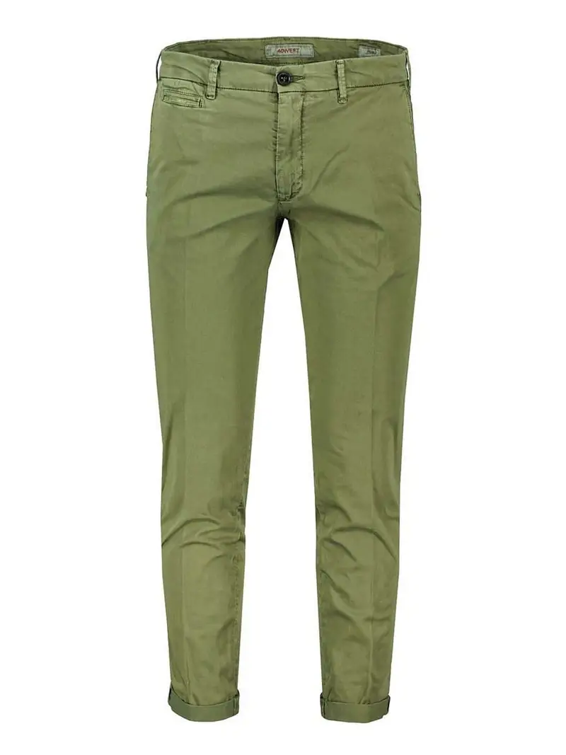 pantalone chino 40weft da uomo - verde