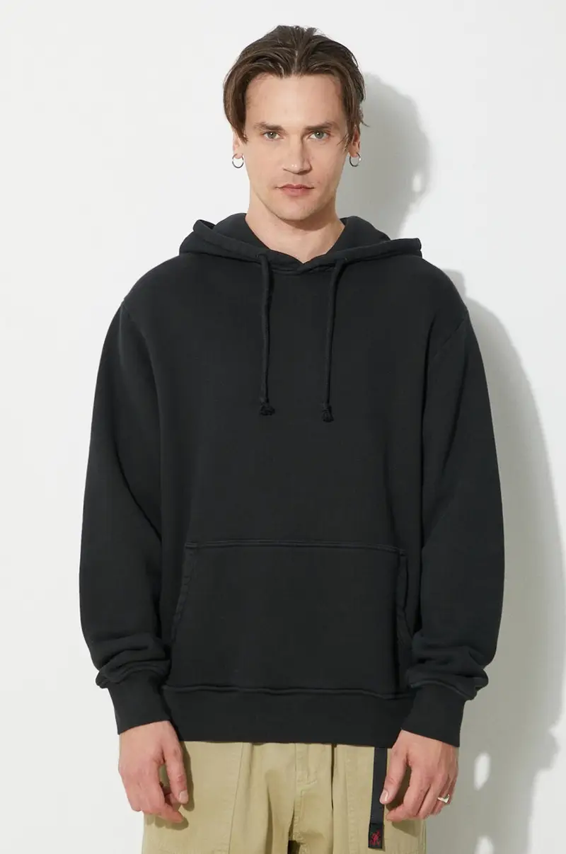 felpa in cotone Alias Hoodie uomo colore nero con cappuccio FF4SMF01AP-JE375.999