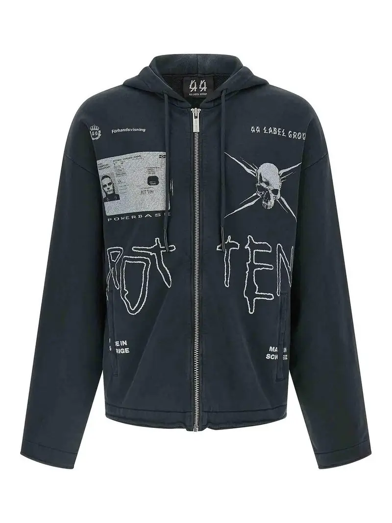 Felpa con cappuccio della Commissione Nero