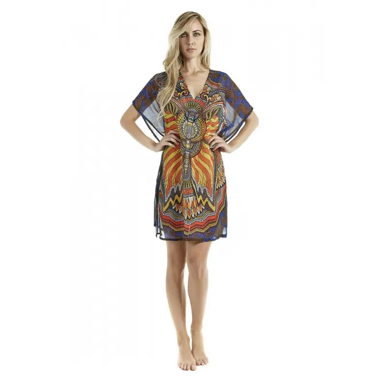 Kaftano Donna Africa Blu S