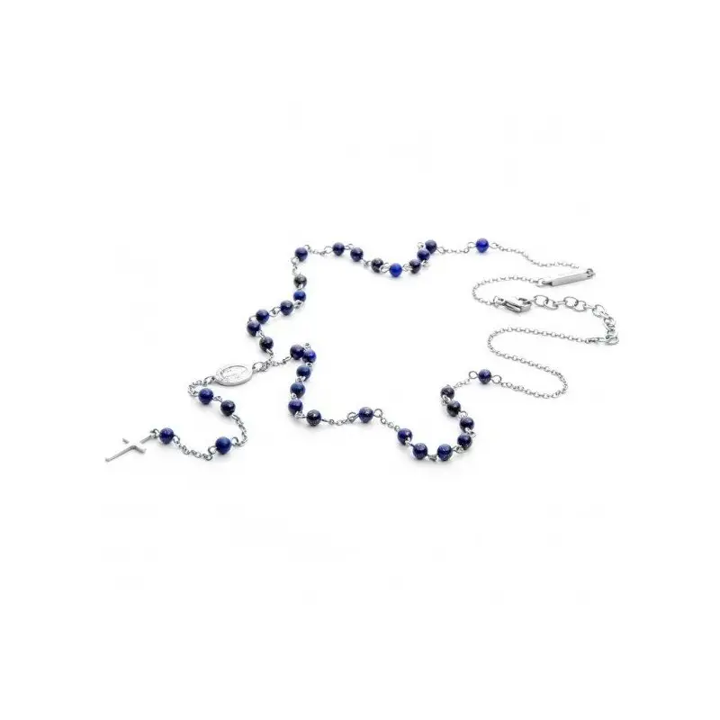 Collana 4US Cesare Paciotti blue rosary uomo 4UCL3750