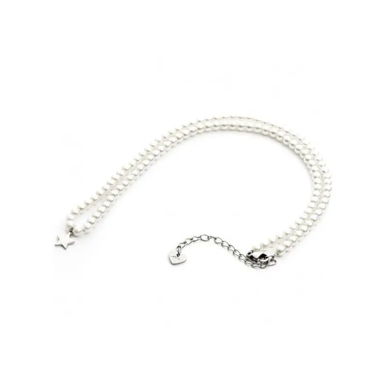 Collana 4US Cesare Paciotti pearl and star donna 4UCL3583W