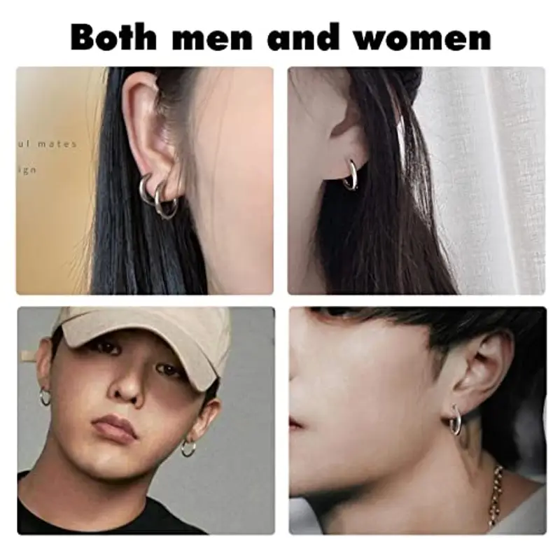 Leikedun Orecchini Uomo Argento 1218956 miniatura 3