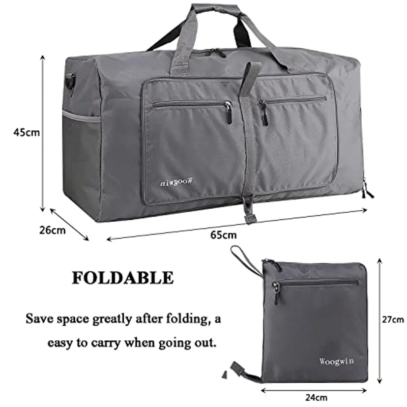 Ehsbuy Borsone da viaggio Uomo Grigio 1598956 miniatura 2