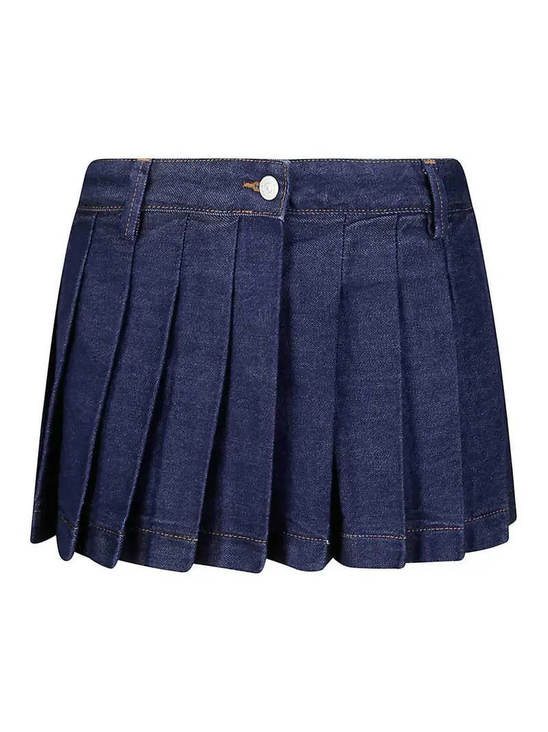 Minigonna a pieghe Franklin Denim