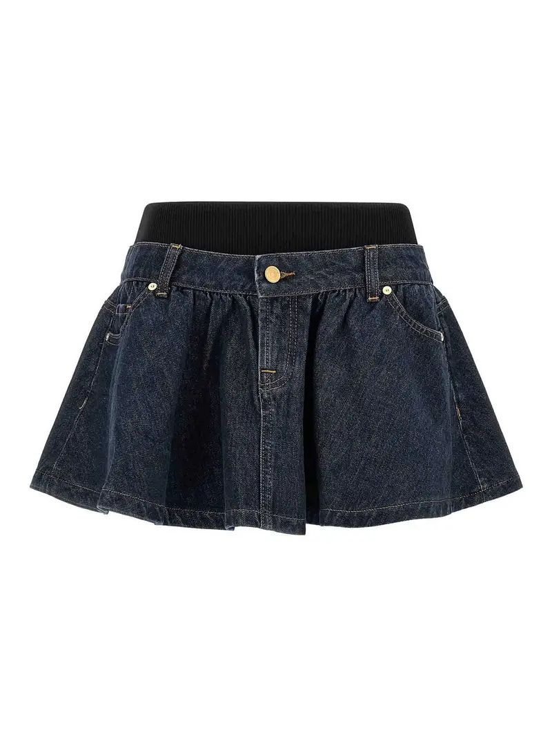 Minigonna fasciata Blu