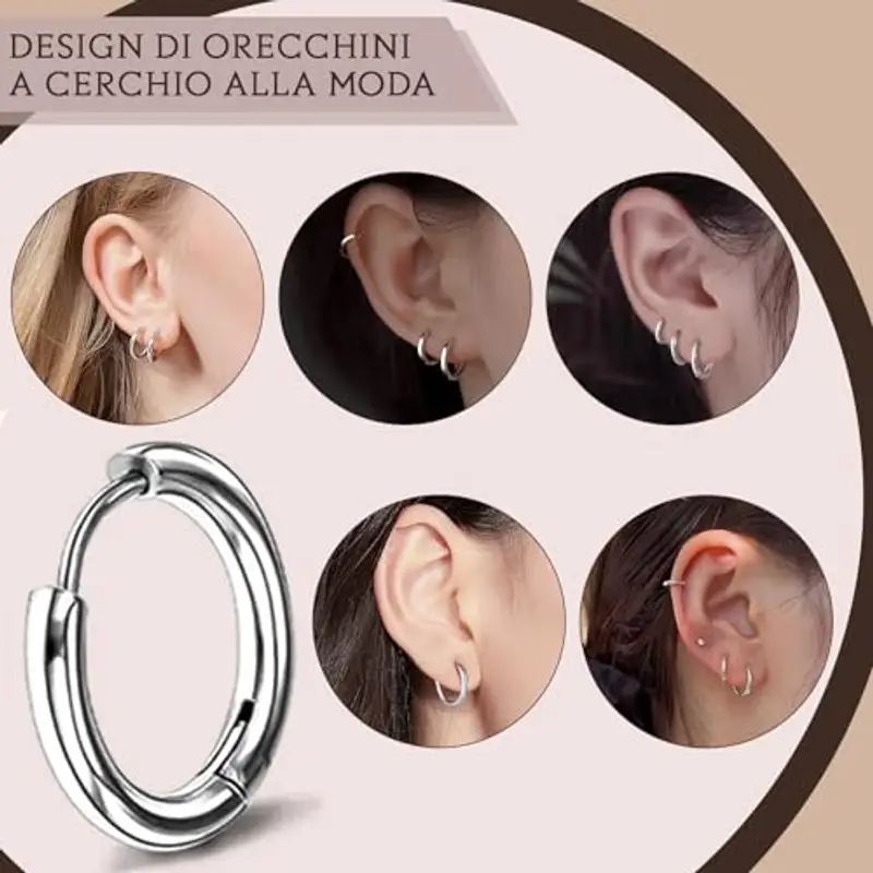 WHHVCTY Orecchini Uomo Argento 1199228 miniatura 2