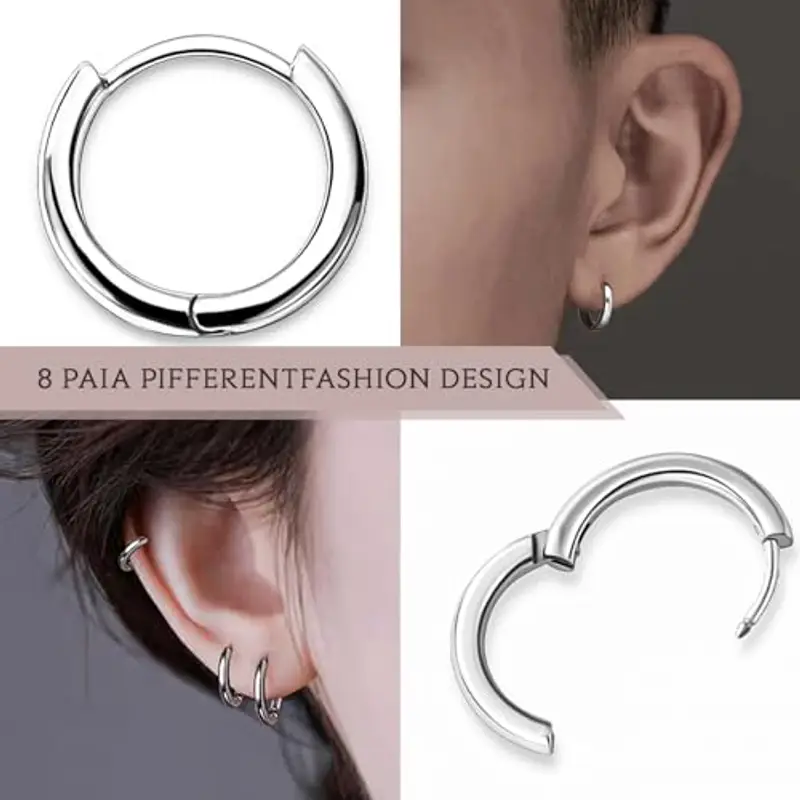 WHHVCTY Orecchini Uomo Argento 1199228 miniatura 3