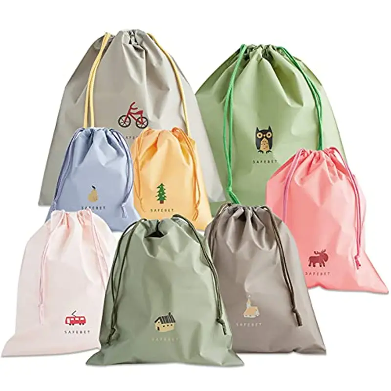 8 PCS Sacca Da Ginnastica, Impermeabile, Borsa Con Chiusura a Cordoncino, Sacchetto Sportivo Portatile a Spalla, Palestra Drawstring Bag
