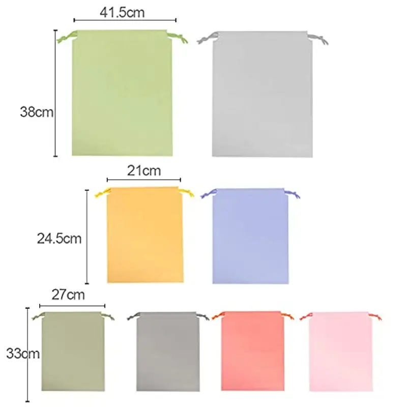 8 PCS Sacca Da Ginnastica, Impermeabile, Borsa Con Chiusura a Cordoncino, Sacchetto Sportivo Portatile a Spalla, Palestra Drawstring Bag miniatura 2