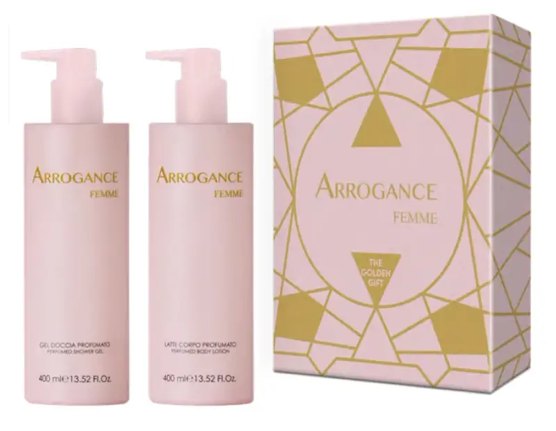 Arrogance Cofanetto Arrogance Femme Gel Doccia 400ml + Latte 400ml - 2025 Cofanetto