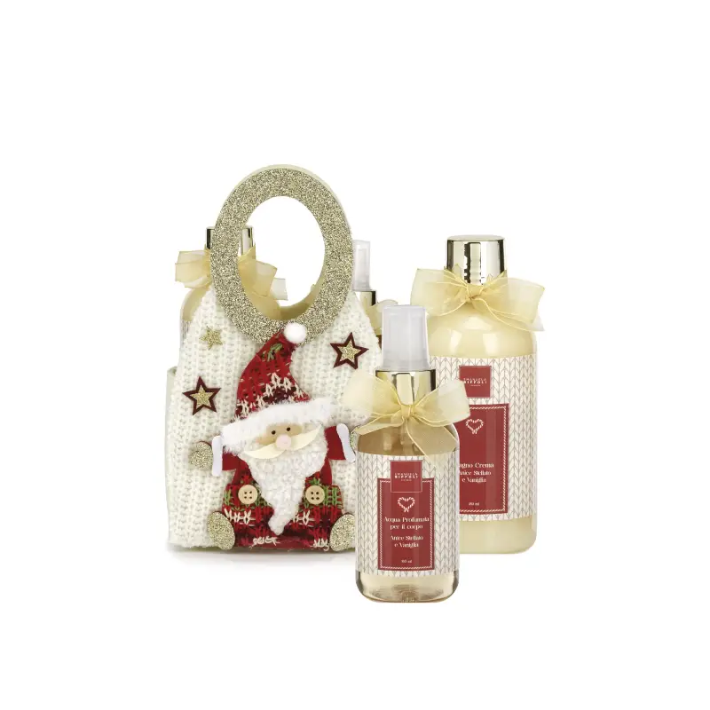 Biffoli Biffoli Bagno Crema Borsetta Natale Cofanetto