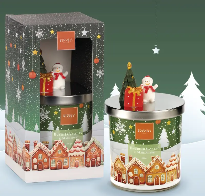 Biffoli Biffoli Candela Profumata Natale Cofanetto