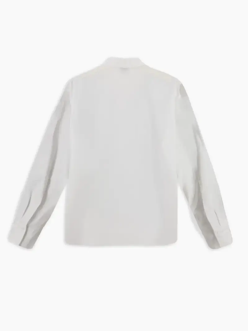 Camicia bianca Thalia laminata oro sul davanti miniatura 2