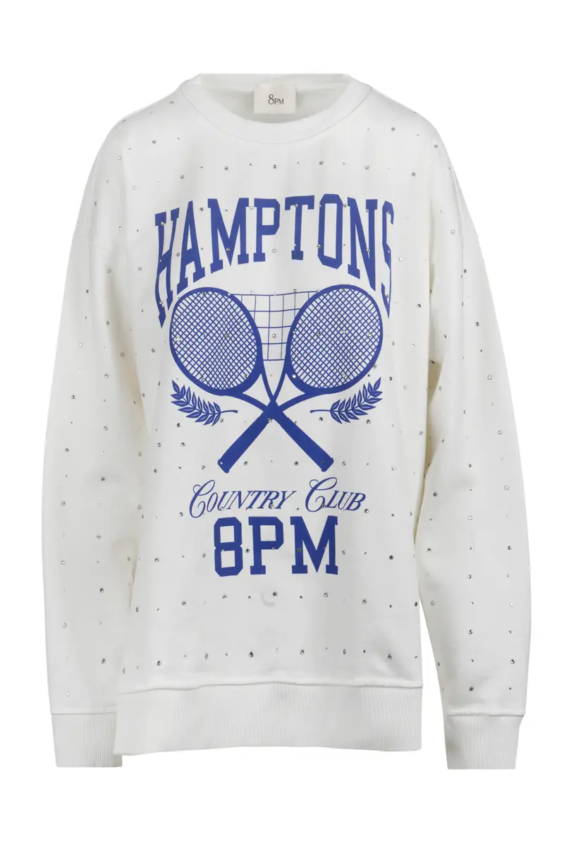 8pm - Felpa - 450713 - Latte/Blu