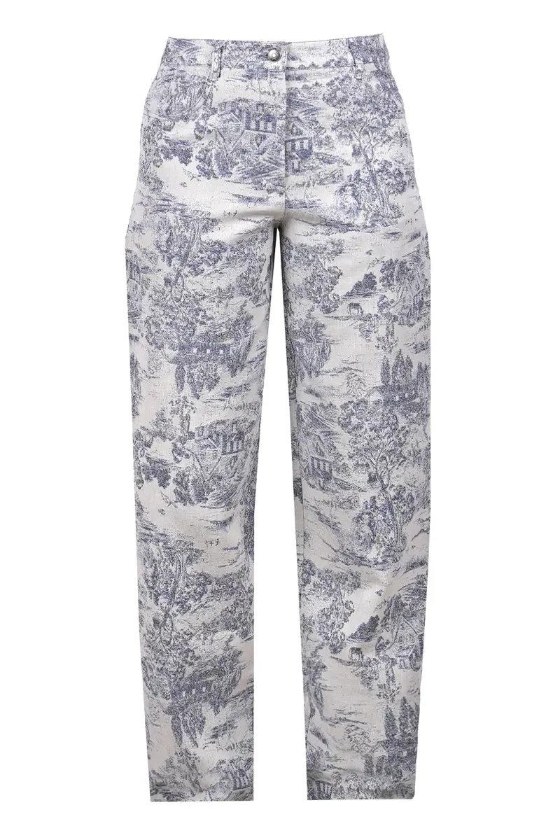 Pantalone - 470457 - Panna/Blu