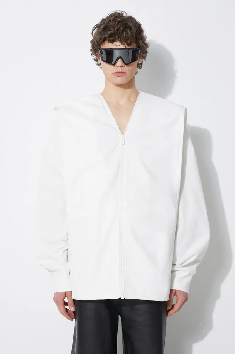 felpa Garbag uomo colore bianco con cappuccio 81241114