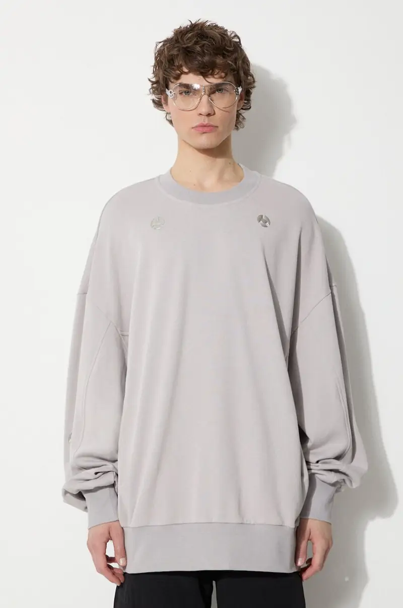 felpa Safezone uomo colore grigio con applicazione 81240815