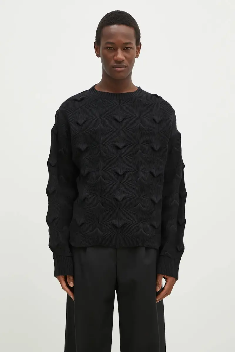 maglione in cotone Wyverne colore nero 82243211