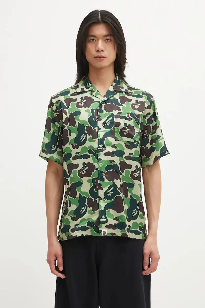 camicia Camo uomo colore verde 001SRL301007M