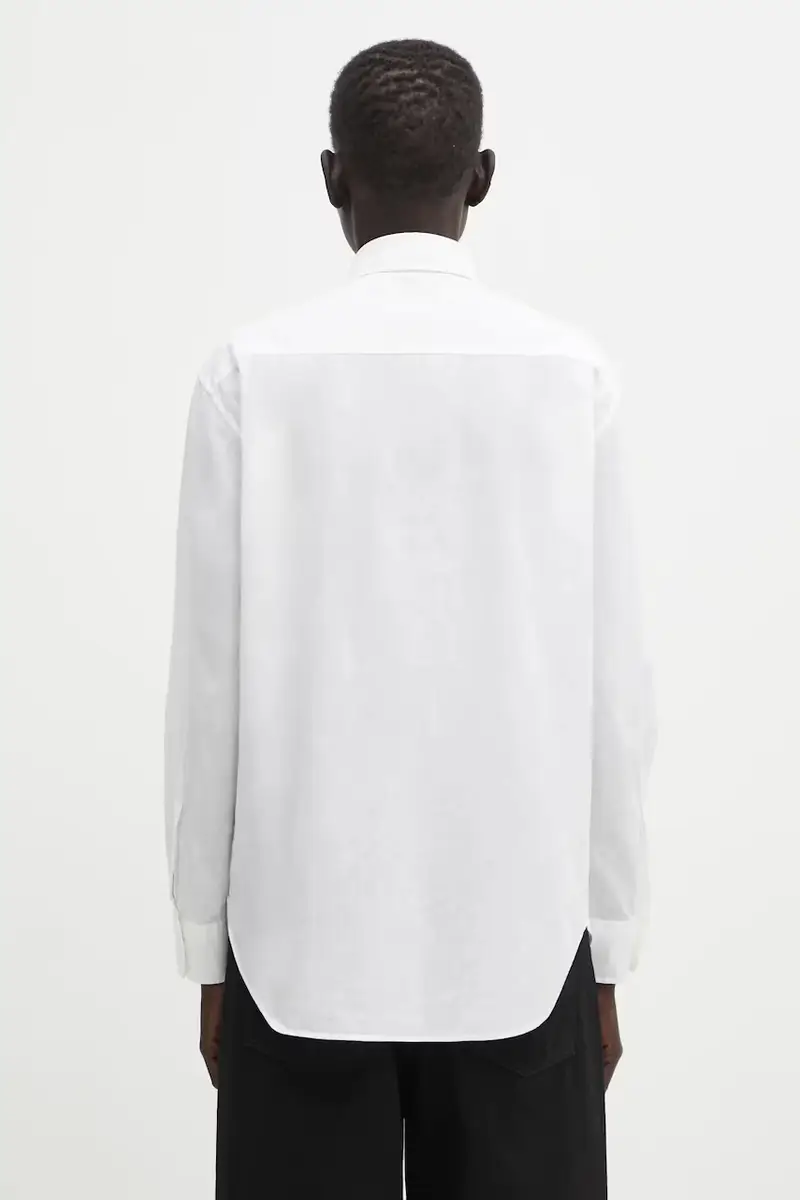 camicia in lino misto College donna colore bianco 001SHL302002L miniatura 3