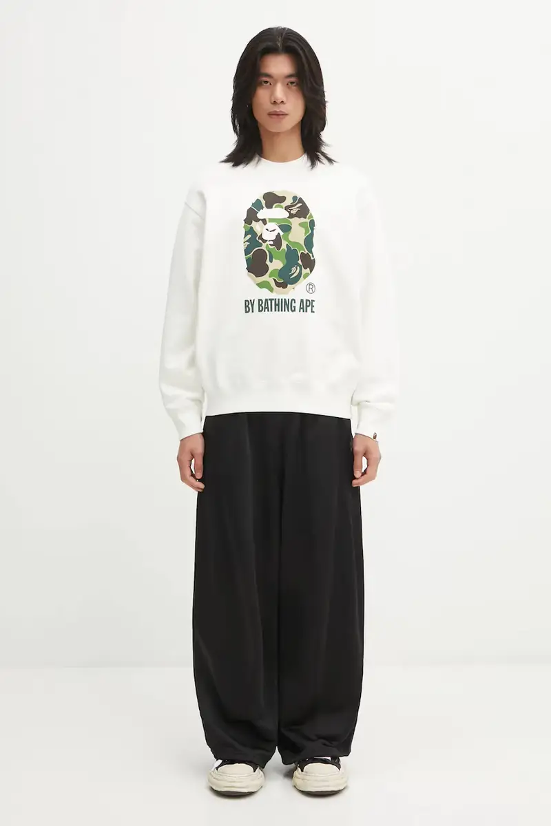 felpa ABC Camo APE Head uomo colore beige 1L30113310 miniatura 5